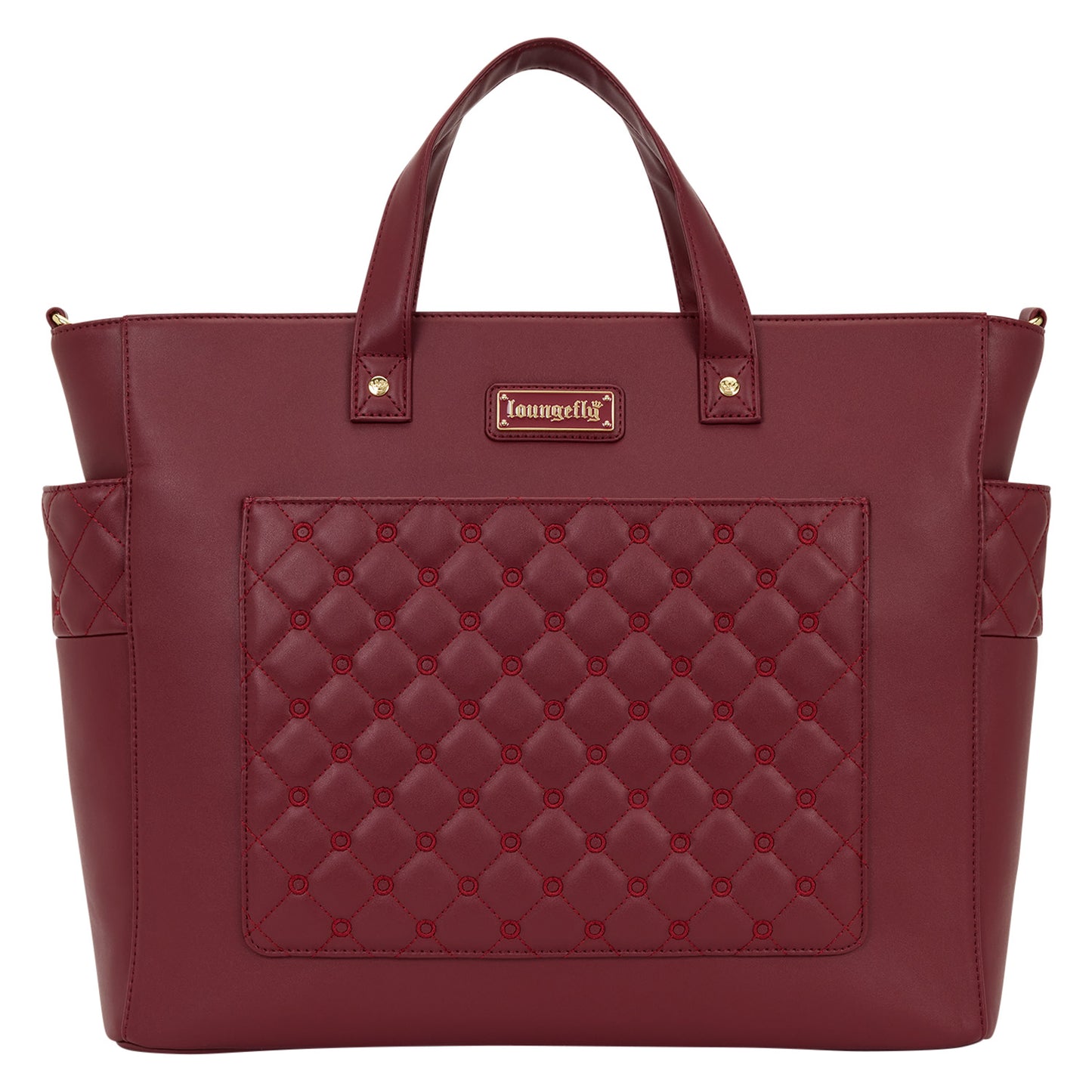 Loungefly Red Pin Trader Convertible Tote Bag