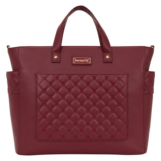 Loungefly Red Pin Trader Convertible Tote Bag