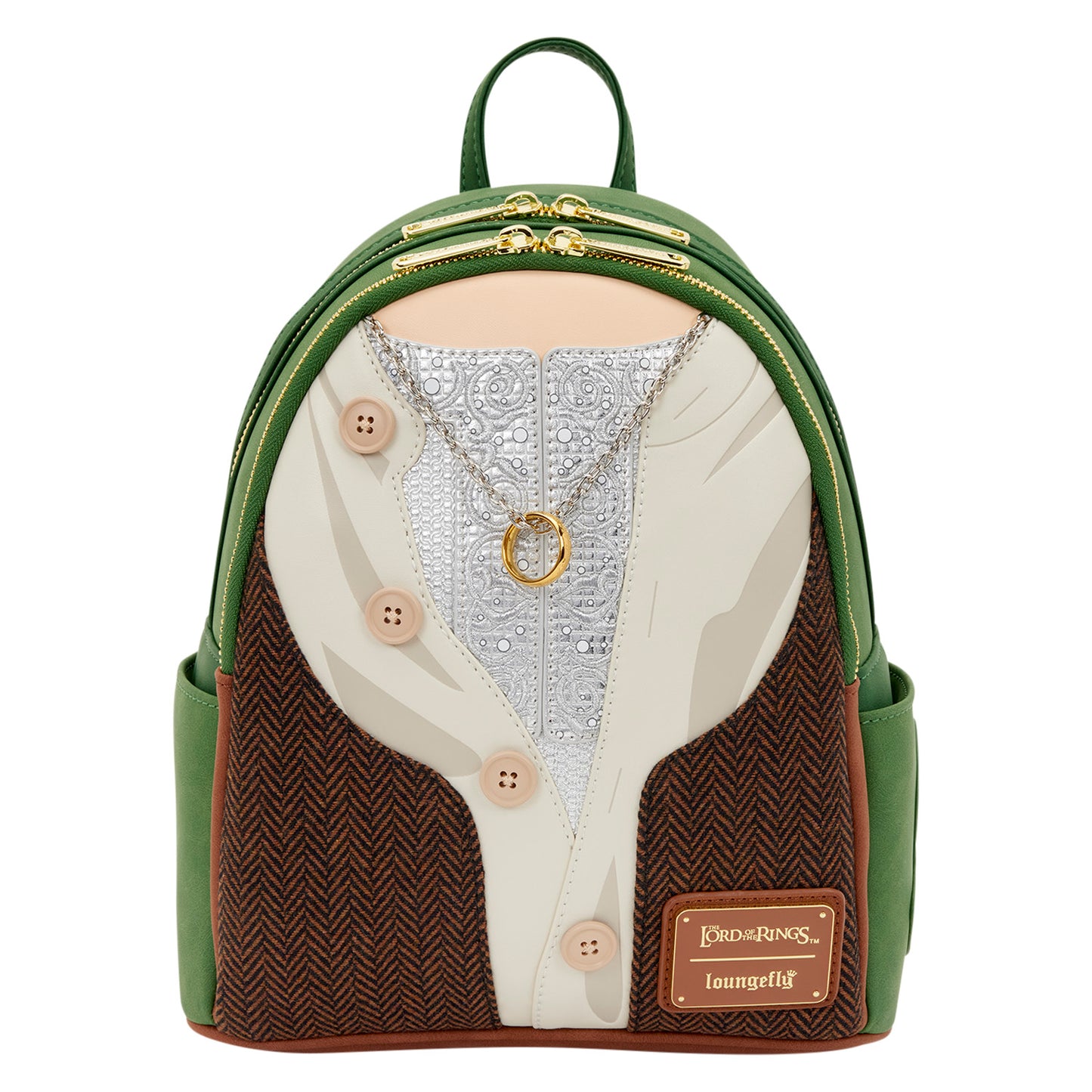 Loungefly Warner Brothers Lord of the Rings Frodo Mithril Cosplay Mini Backpack