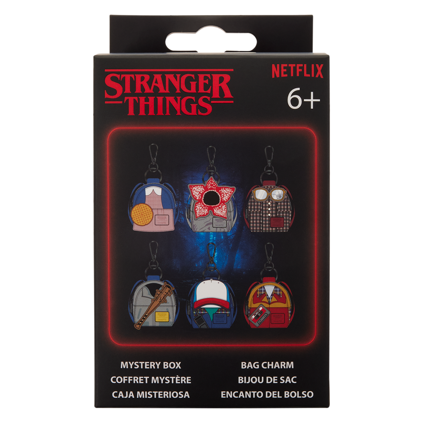 Loungefly Netflix Stranger Things 10th Anniversary Mystery Mini Backpack Keychain Charms