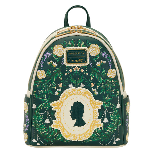 Loungefly Netflix Bridgerton Silhouette Floral Mini Backpack