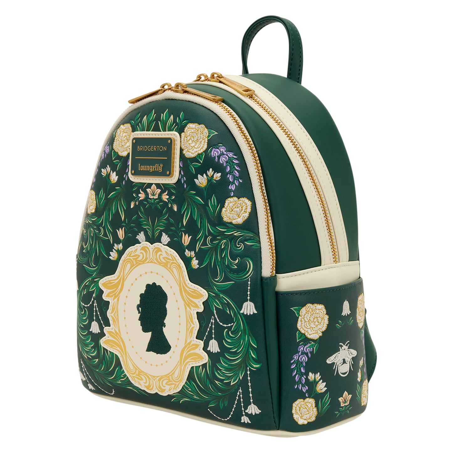 Loungefly Netflix Bridgerton Silhouette Floral Mini Backpack