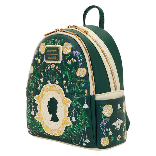 Loungefly Netflix Bridgerton Silhouette Floral Mini Backpack