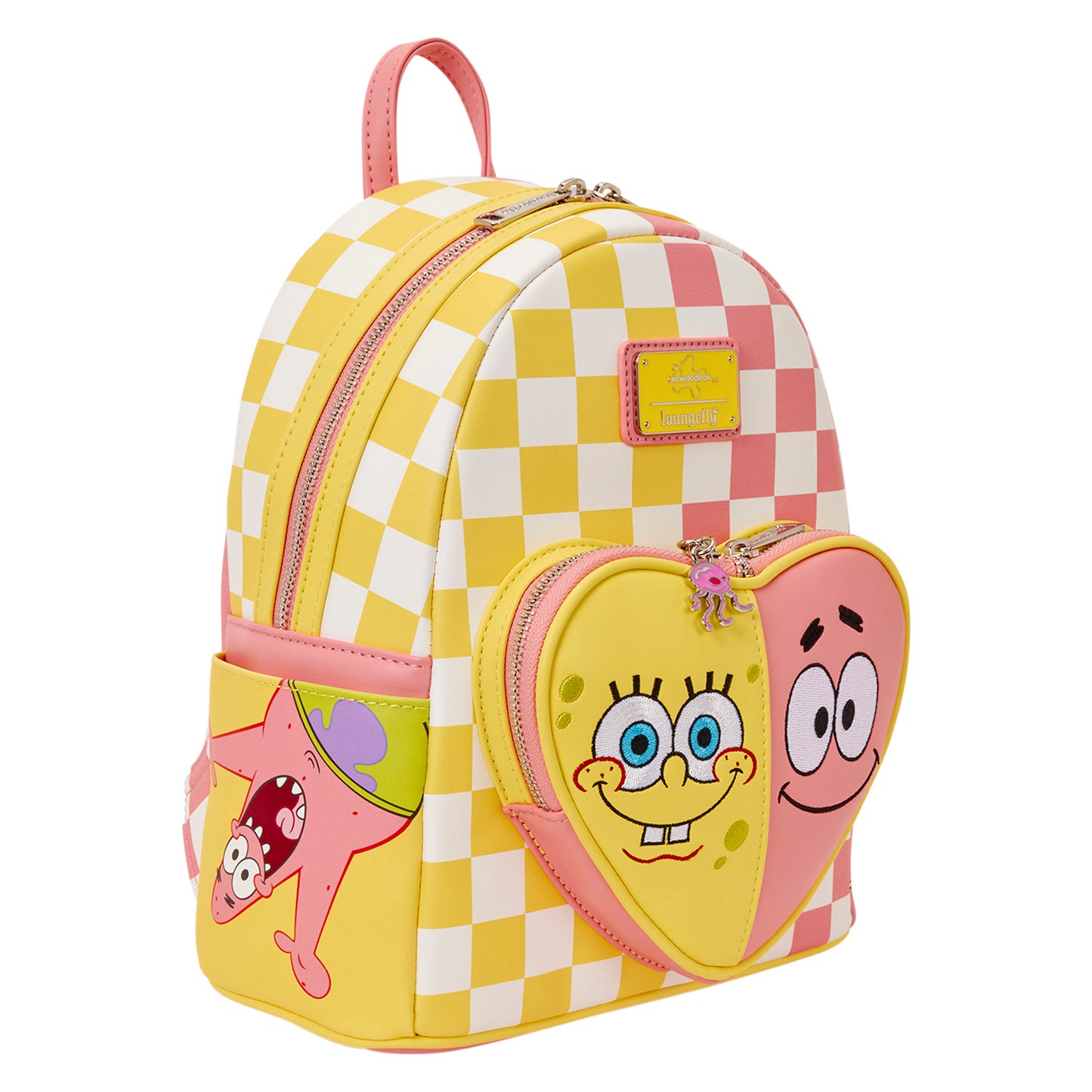 Loungefly Nickelodeon SpongeBob SquarePants & Patrick Star Checkered Mini Backpack