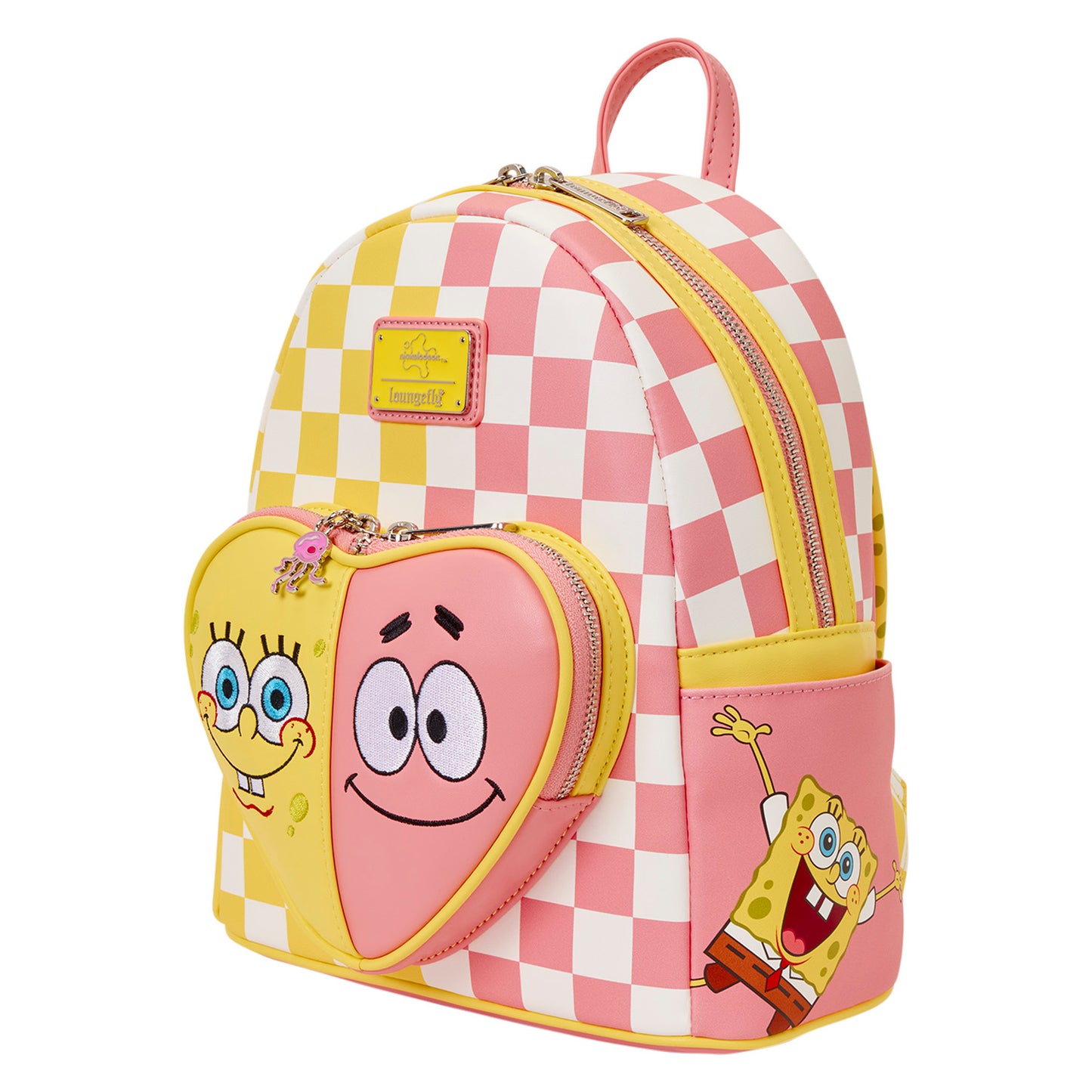 Loungefly Nickelodeon SpongeBob SquarePants & Patrick Star Checkered Mini Backpack