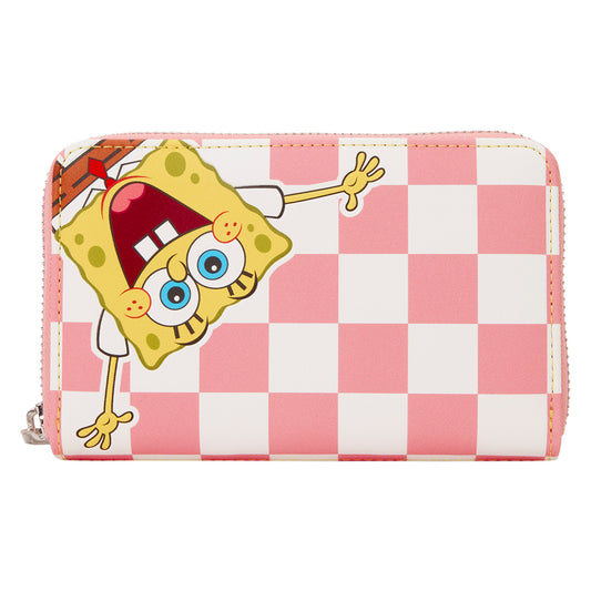 Loungefly Nickelodeon SpongeBob SquarePants & Patrick Star Checkered Zip Around Wallet
