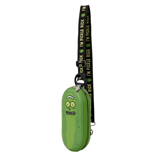 Loungefly Cartoon Network Rick and Morty Pickle Rick Sling Crossbody Bag