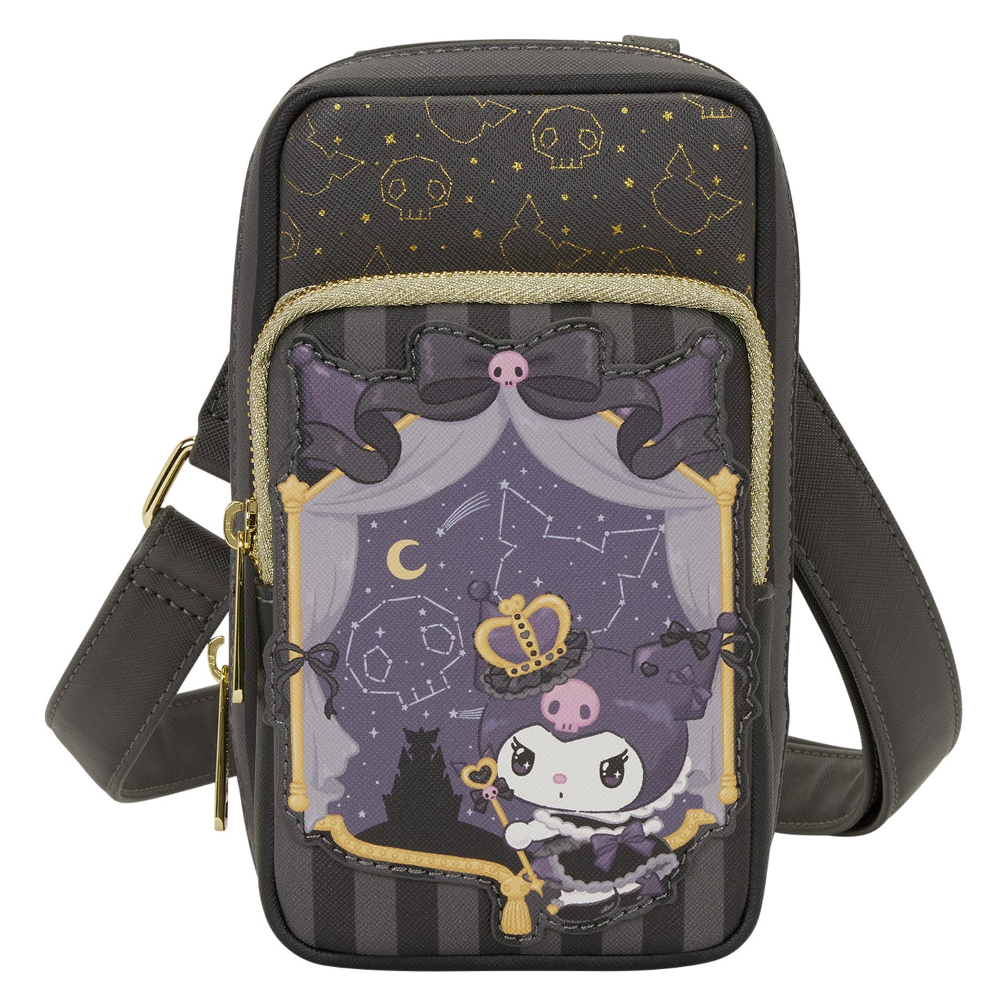 Loungefly Sanrio Kuromi 20th Anniversary Cell Phone Crossbody
