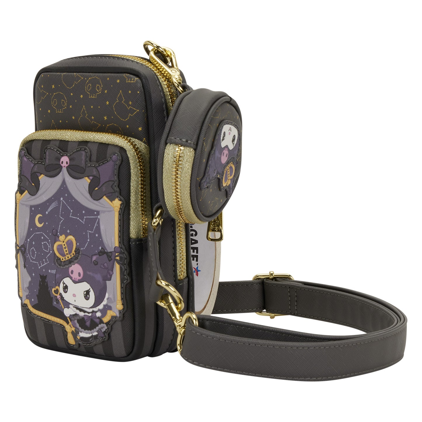 Loungefly Sanrio Kuromi 20th Anniversary Cell Phone Crossbody