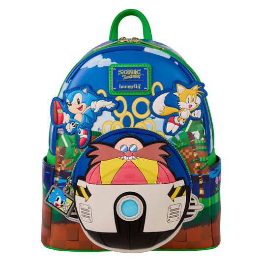 Loungefly Sega Sonic The Headgehog Mini Backpack