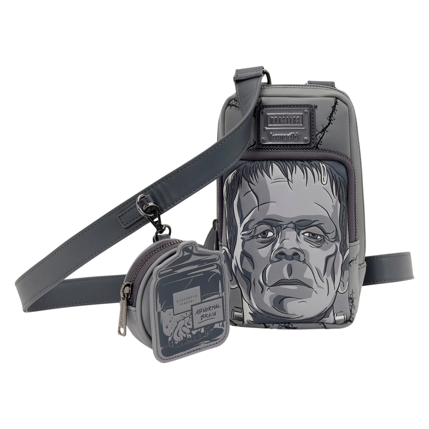 Loungefly Universal Monsters Frankenstein Crossbody Bag with Coin Bag