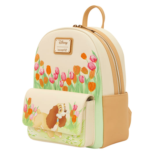 Loungefly Disney Lady And The Tramp Pastel Tulip Mini Backpack