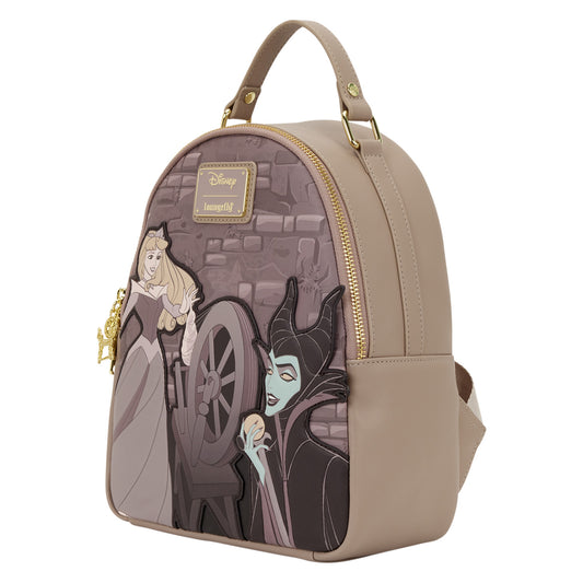 Loungefly Disney Sleeping Beauty Spinning Wheel Mini Backpack
