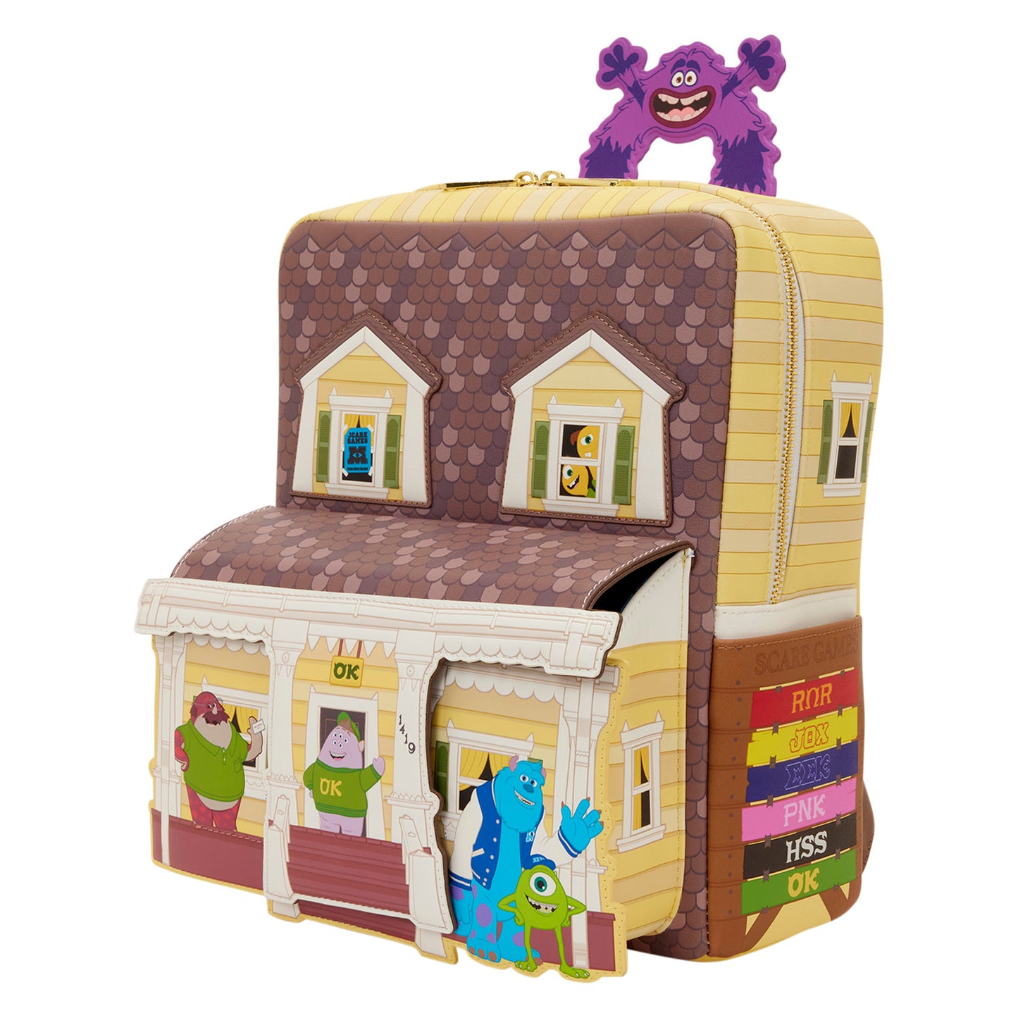 Loungefly Disney Monsters University Oozma Kappa House Figural Mini Backpack