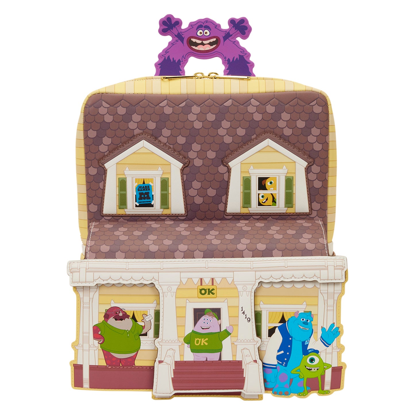Loungefly Disney Monsters University Oozma Kappa House Figural Mini Backpack