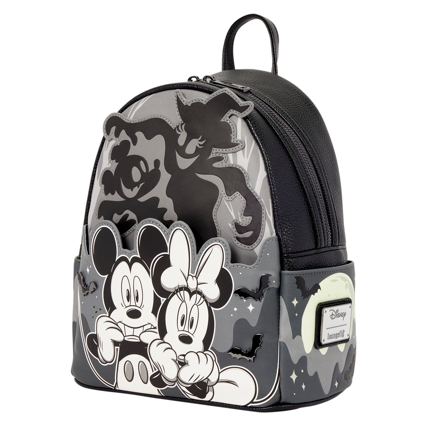 Loungefly Disney Mickey & Minnie Ghost Light Up Glow Mini Backpack