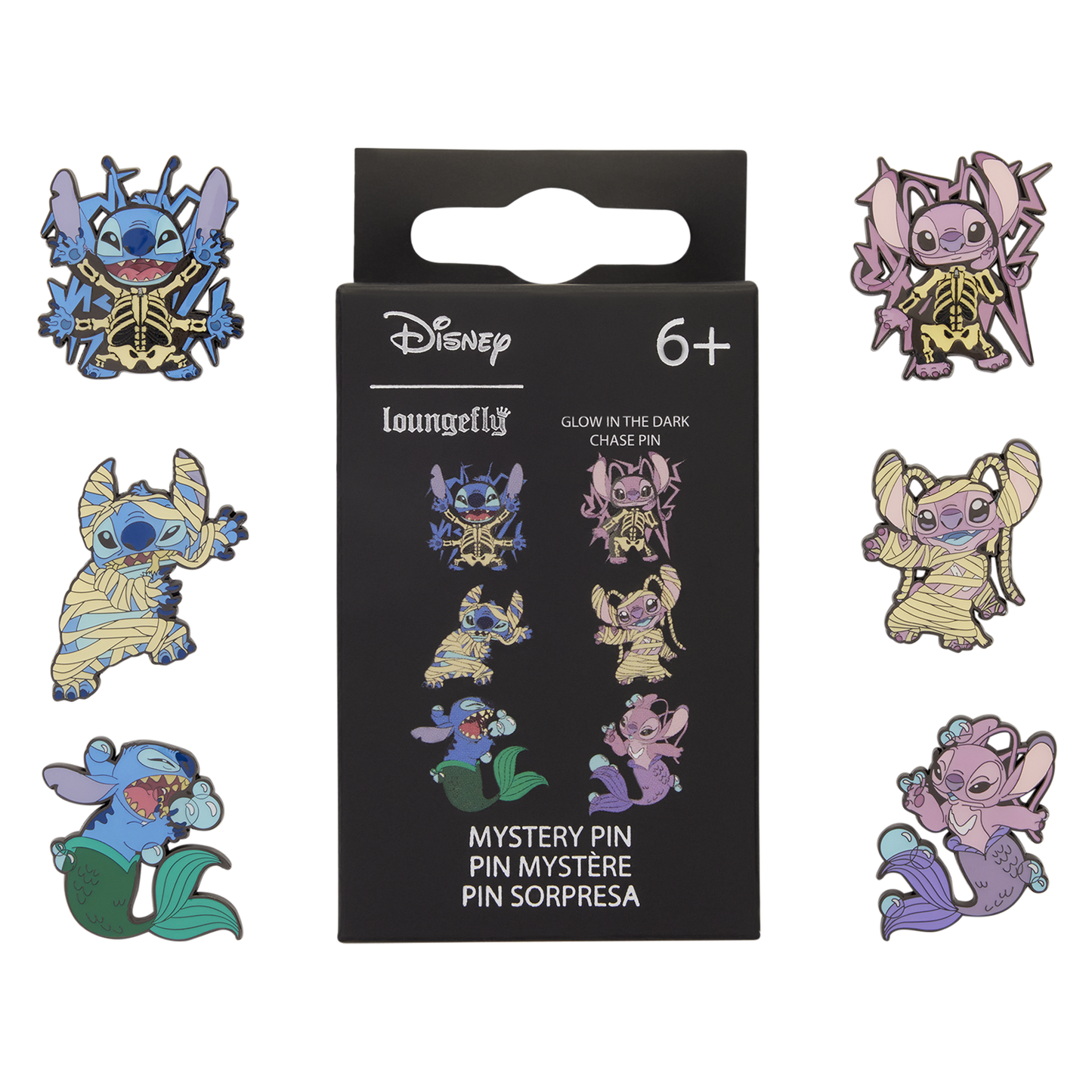 Loungefly Disney Stitch & Angel Halloween Costumes Mystery Box Pin