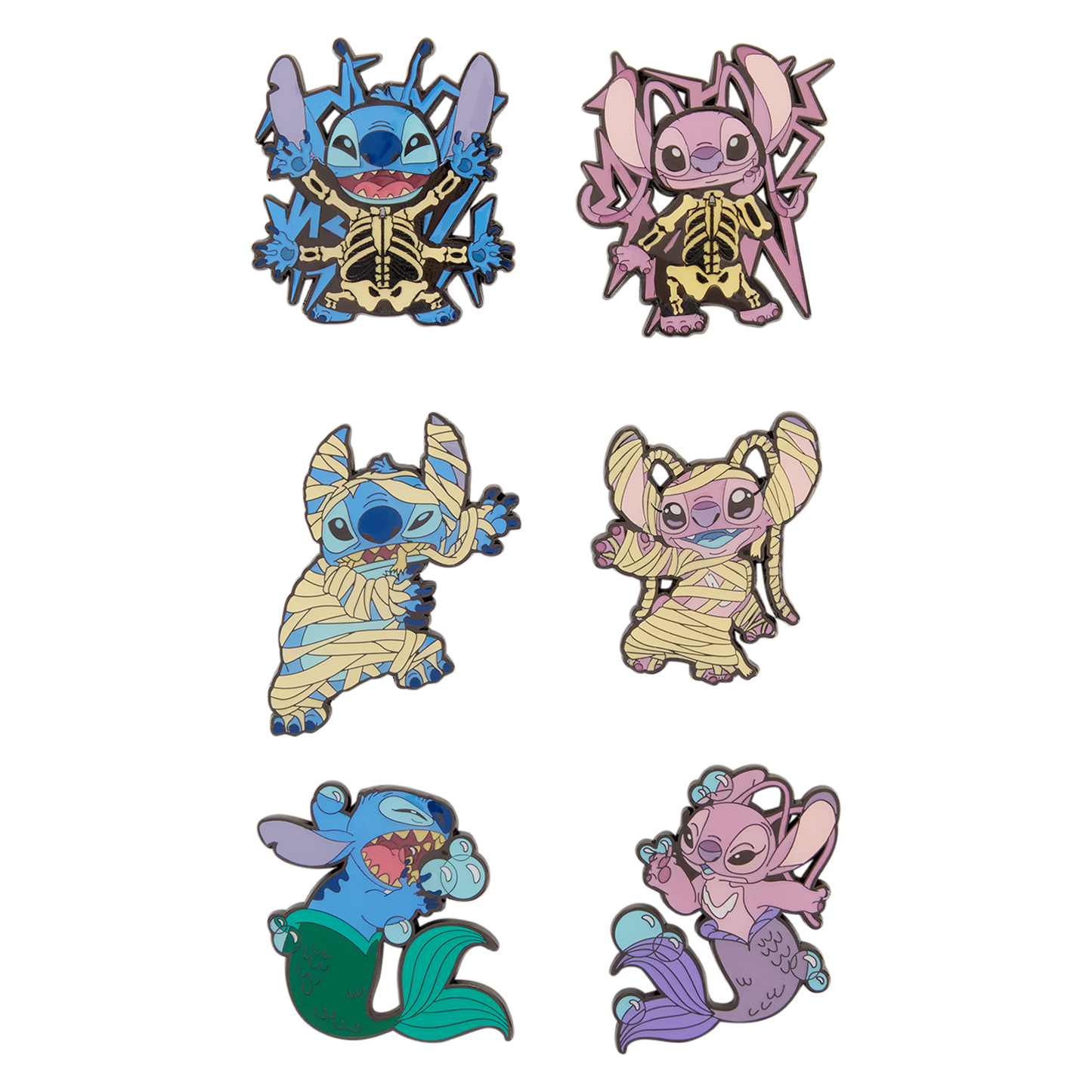 Loungefly Disney Stitch & Angel Halloween Costumes Mystery Box Pin