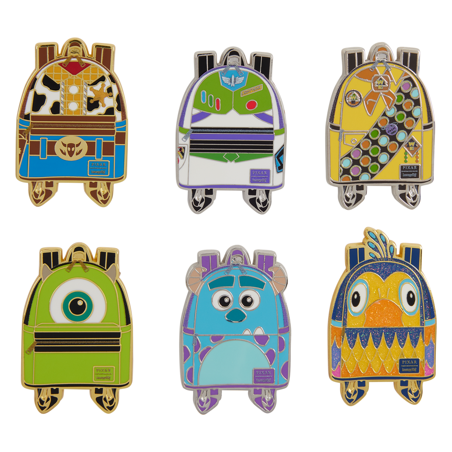 Loungefly Disney Pixar Characters Mini Backpack Mystery Box Pin