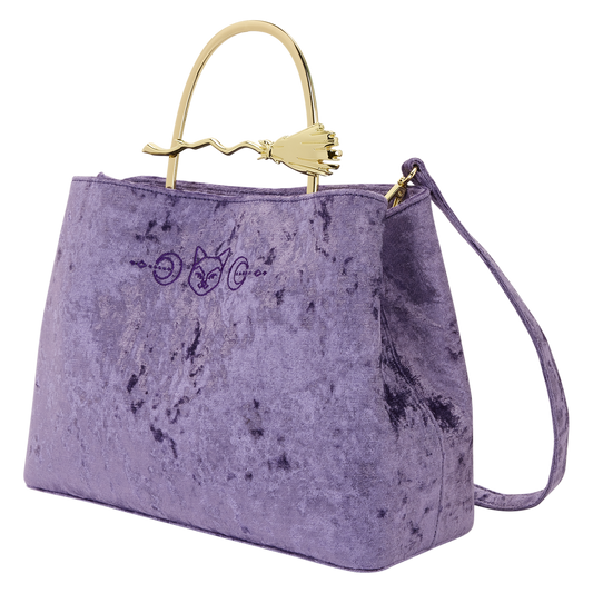 Loungefly Disney Hocus Pocus Velvet Broom Handle Handbag