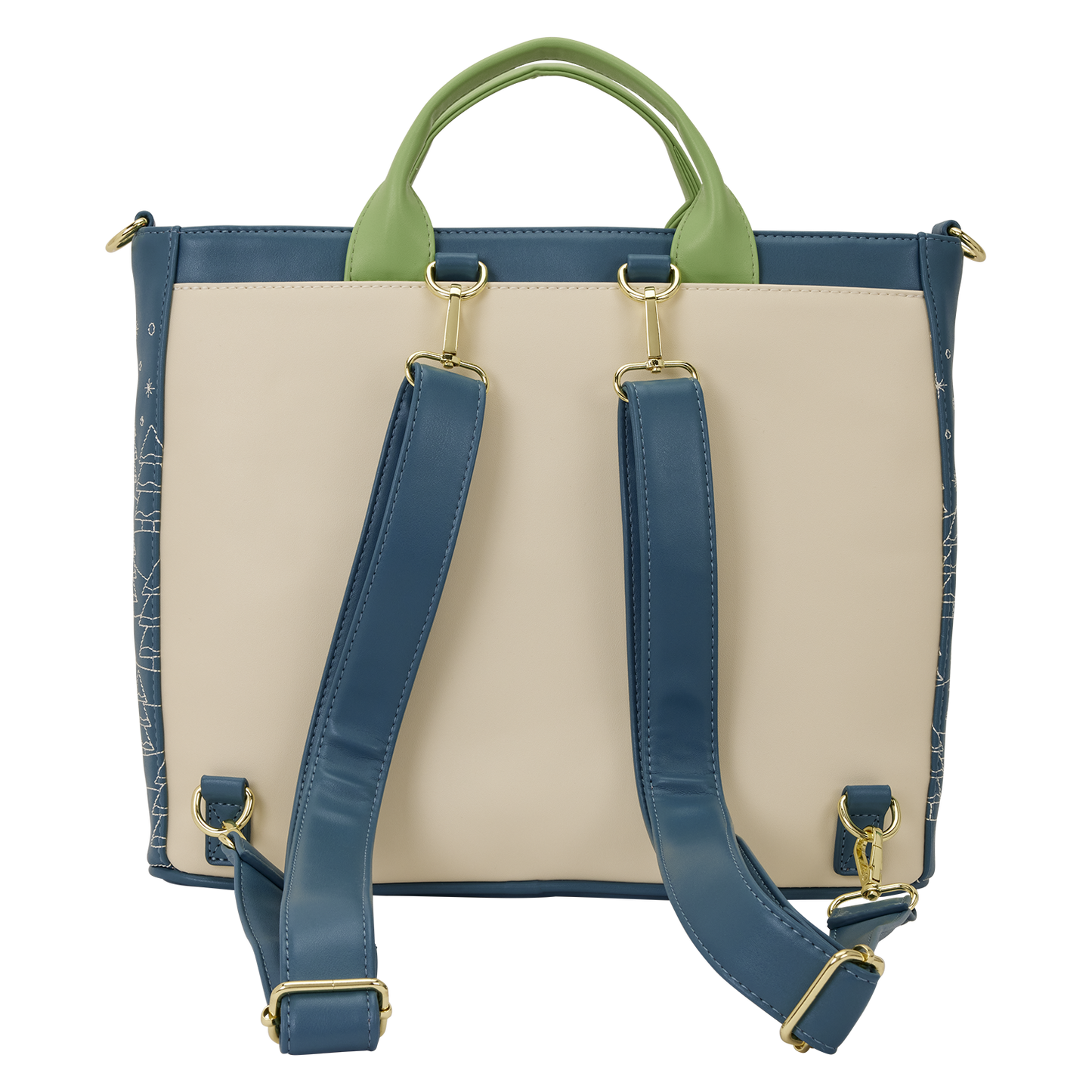 Loungefly Disney Mickey And Minnie Holiday Convertible Tote Bag