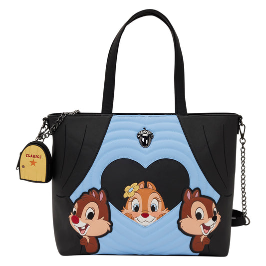 Loungefly Disney Chip 'n' Dale Two Chips & a Miss Tote Bag With Coin Bag