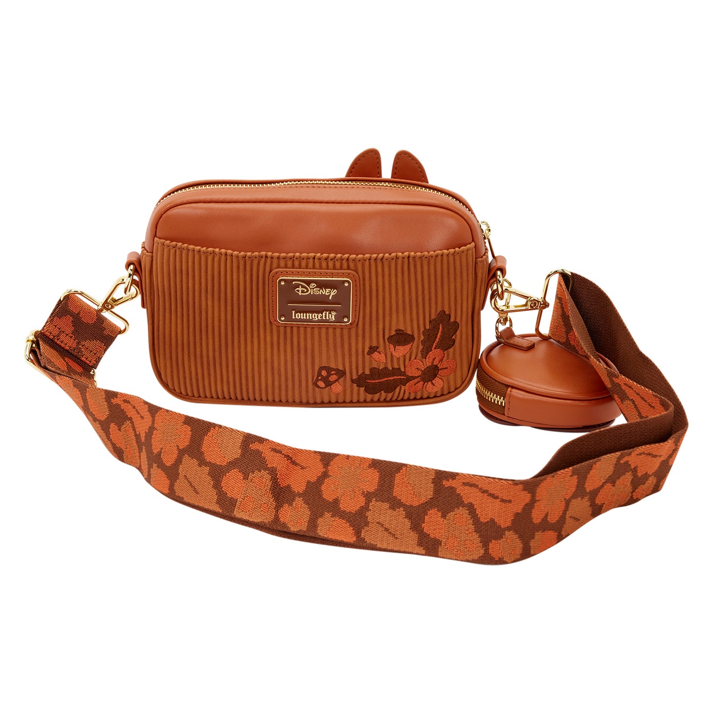 Loungefly Disney Chip 'n' Dale Corduroy Sling Crossbody Bag With Coin Bag