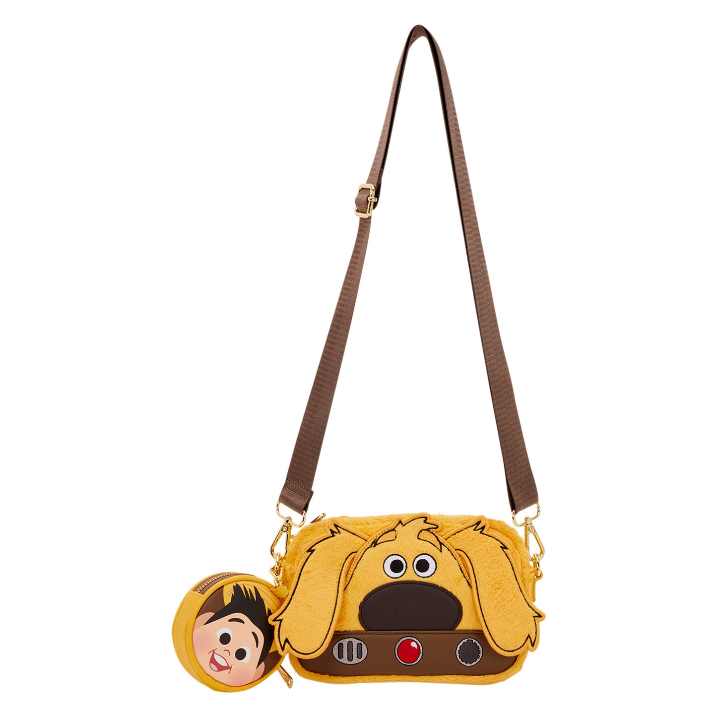 Loungefly Disney Pixar Up Dug Sling Crossbody Bag With Coin Bag