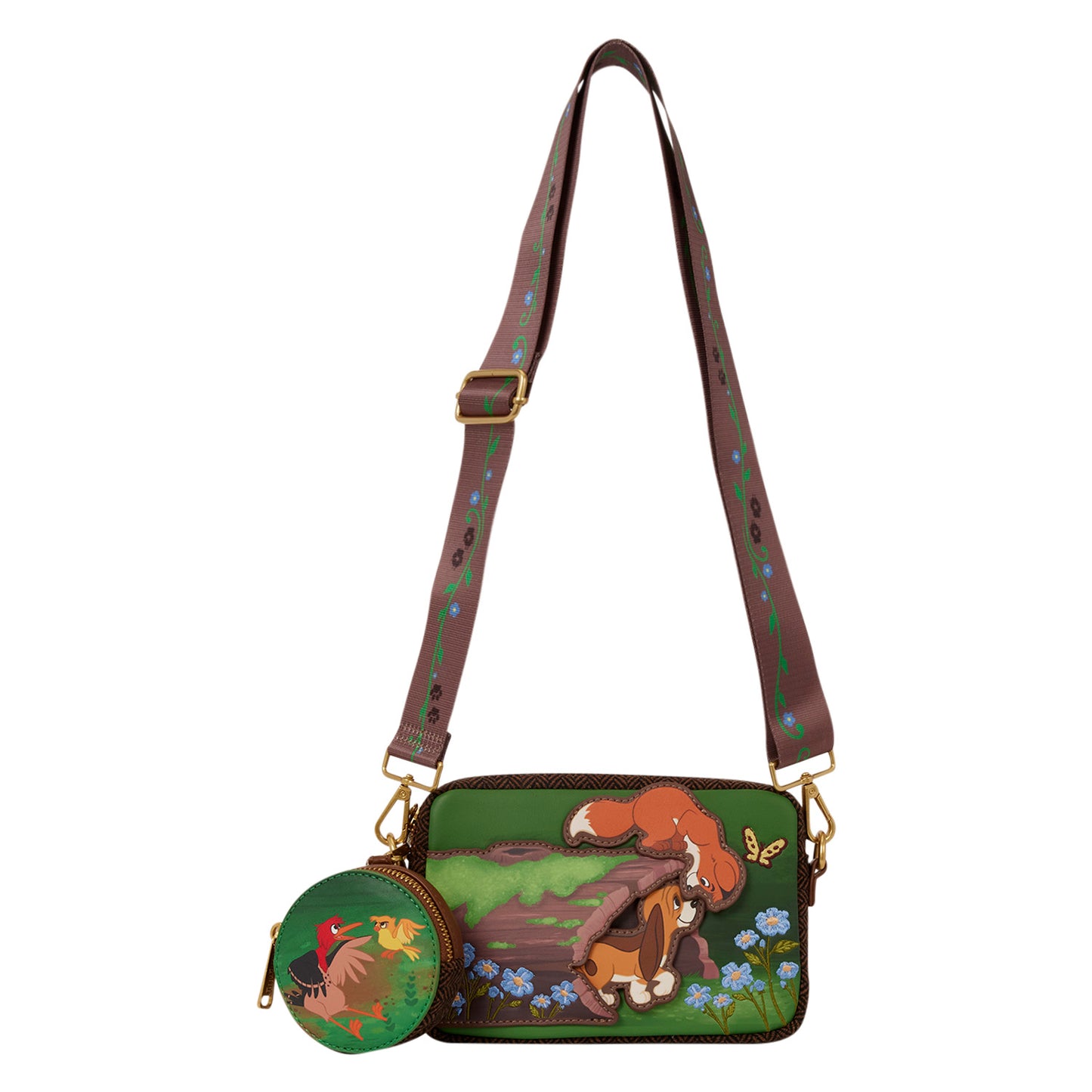 Loungefly Disney The Fox and the Hound Tod & Copper Crossbody Bag