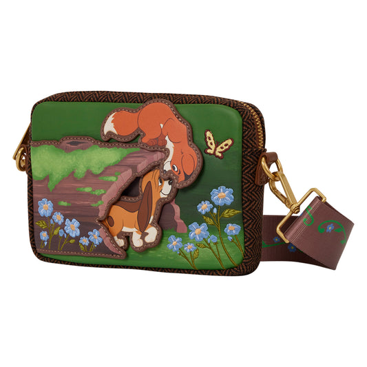 Loungefly Disney The Fox and the Hound Tod & Copper Crossbody Bag