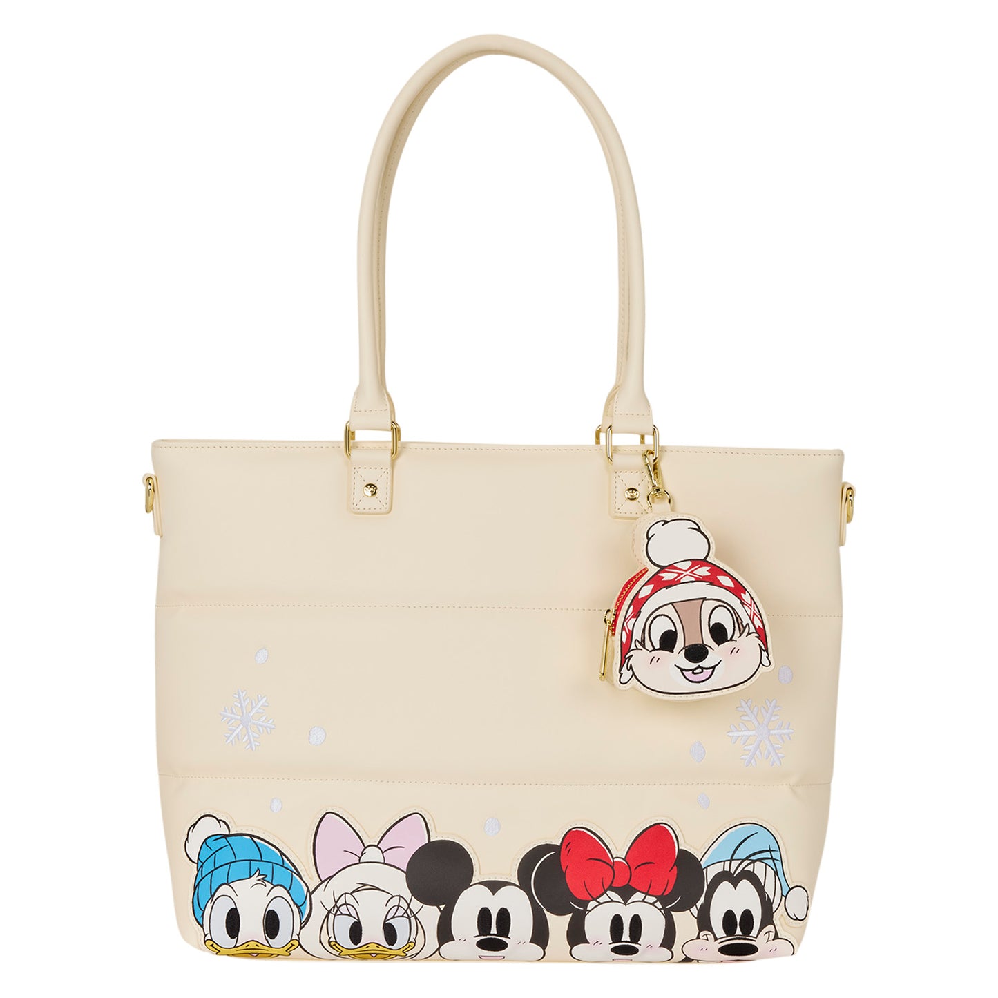 Loungefly Disney Mickey & Friends Puff Quilt Tote Bag