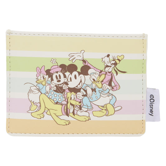 Loungefly Disney Mickey And Friends Rainbow Stripes Card Holder