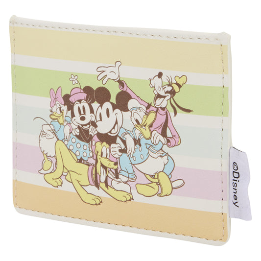 Loungefly Disney Mickey And Friends Rainbow Stripes Card Holder