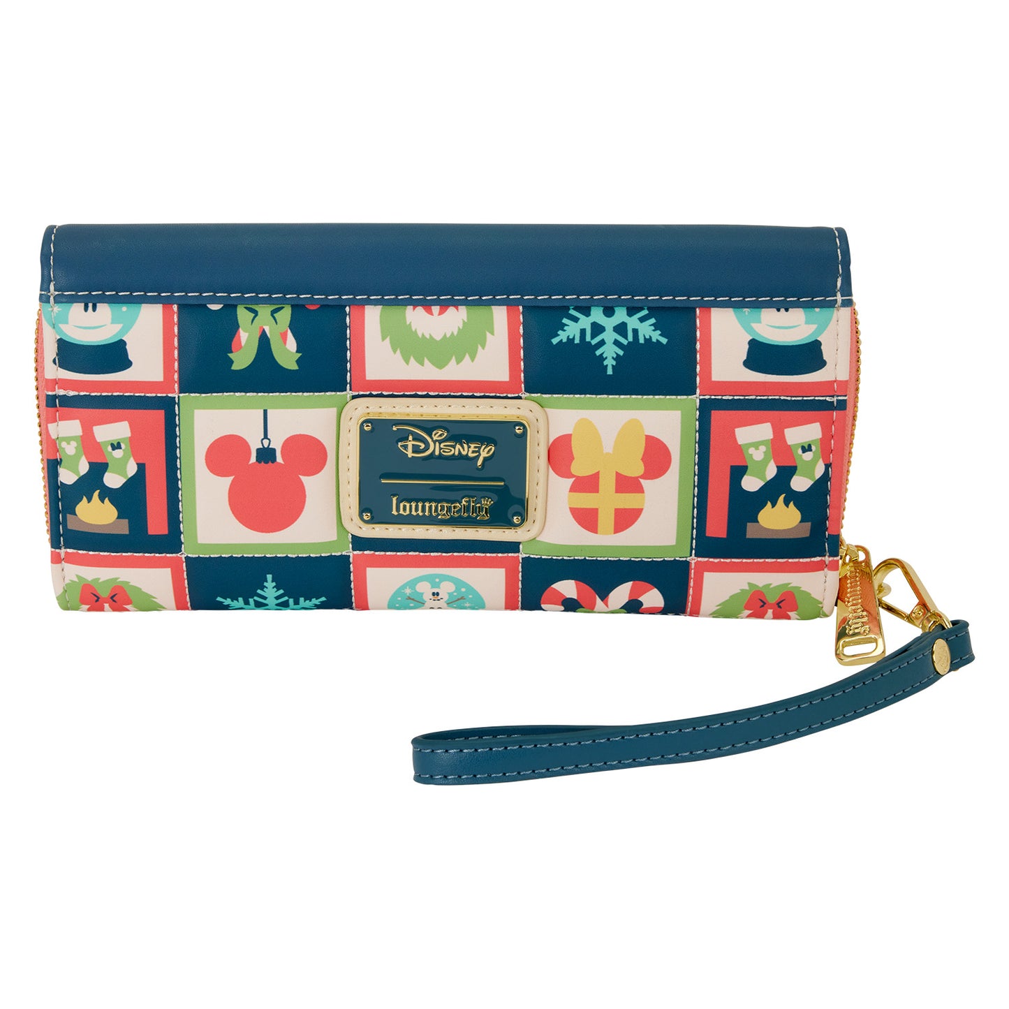Loungefly Disney Mickey And Minnie Holiday Flap Wallet