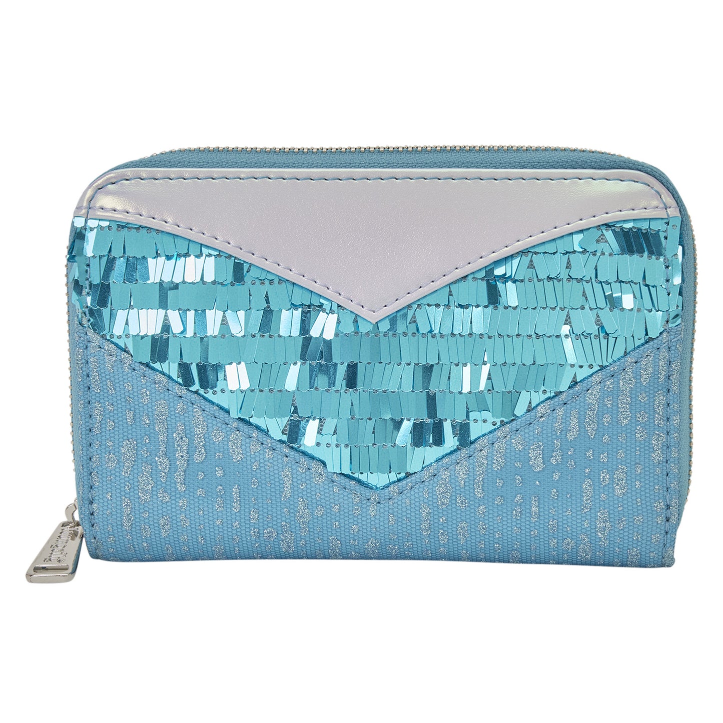Loungefly Disney Frozen Elsa Glitter Sequin Zip Around Wallet