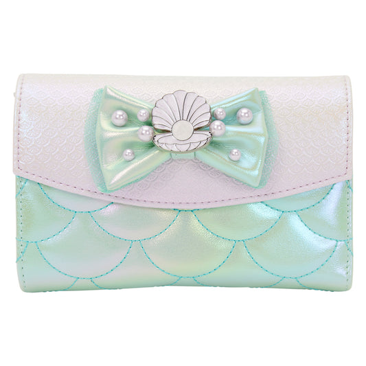 Loungefly Disney The Little Mermaid Iridescent Pearl Flap Wallet