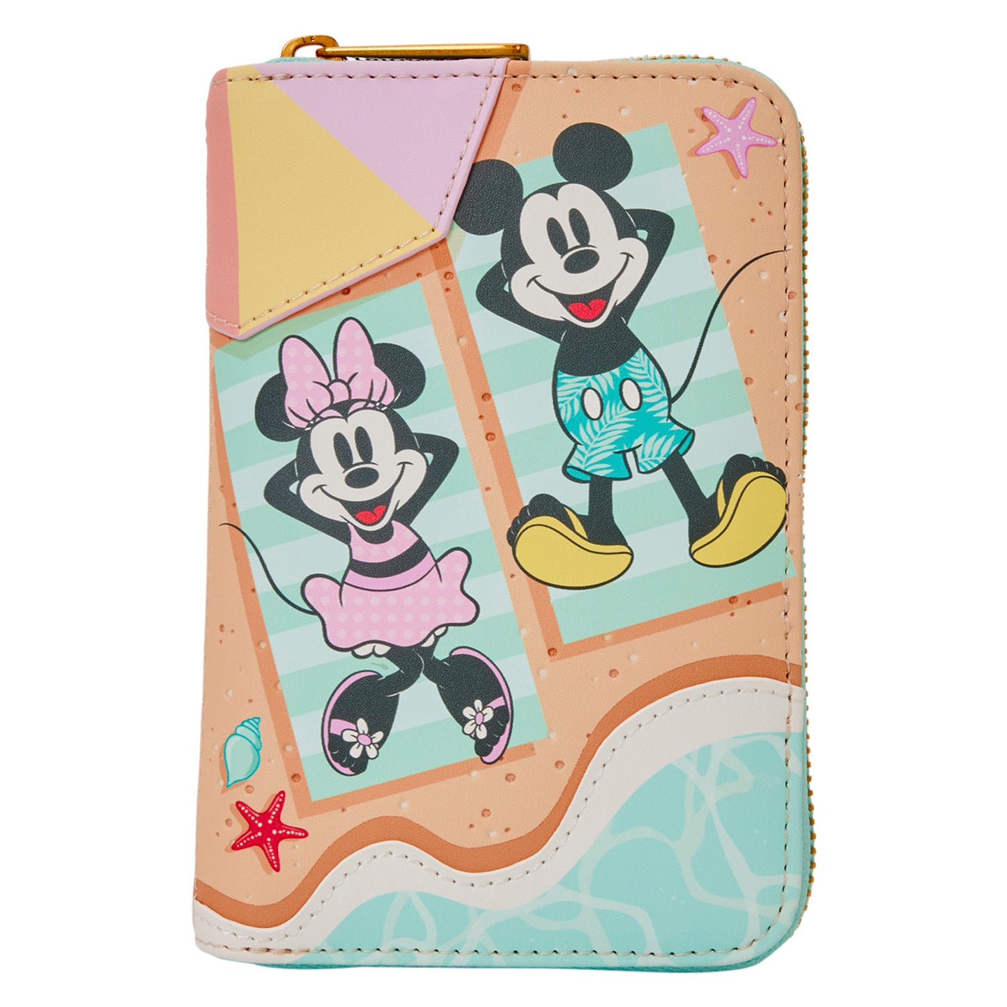 Loungefly Disney Mickey & Minni Beach Fun Zip Around Wallet