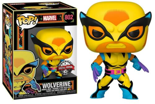 Funko Pop ! Marvel 802 Wolverine .Blacklight