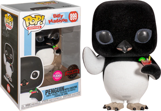 Funko Pop ! Movies 899 Penguin (with cocktail) Flocked